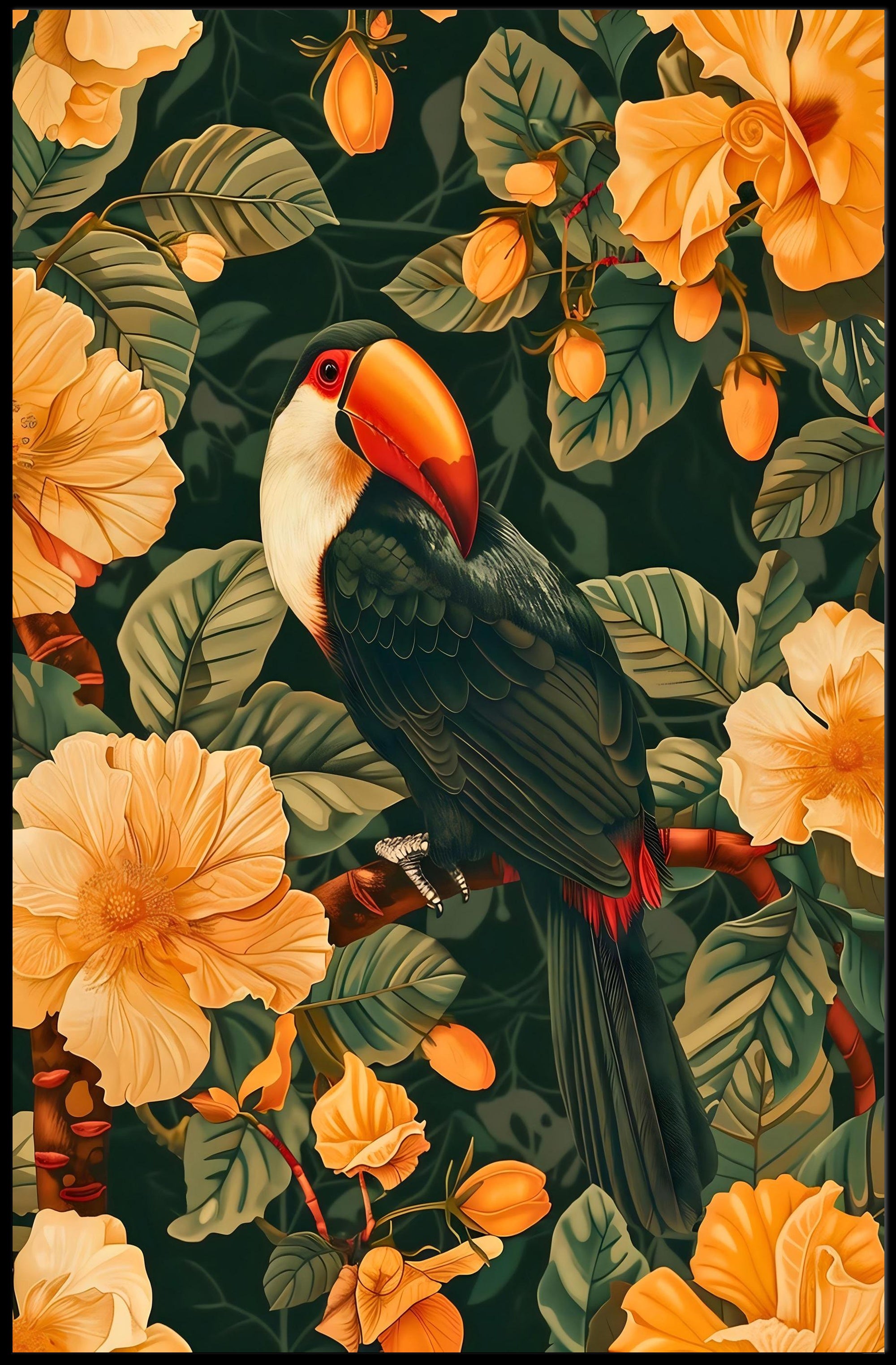 Tropical Elegance Wall Art Print for Decor