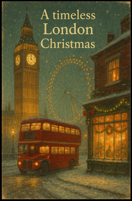A Timeless London Christmas Poster