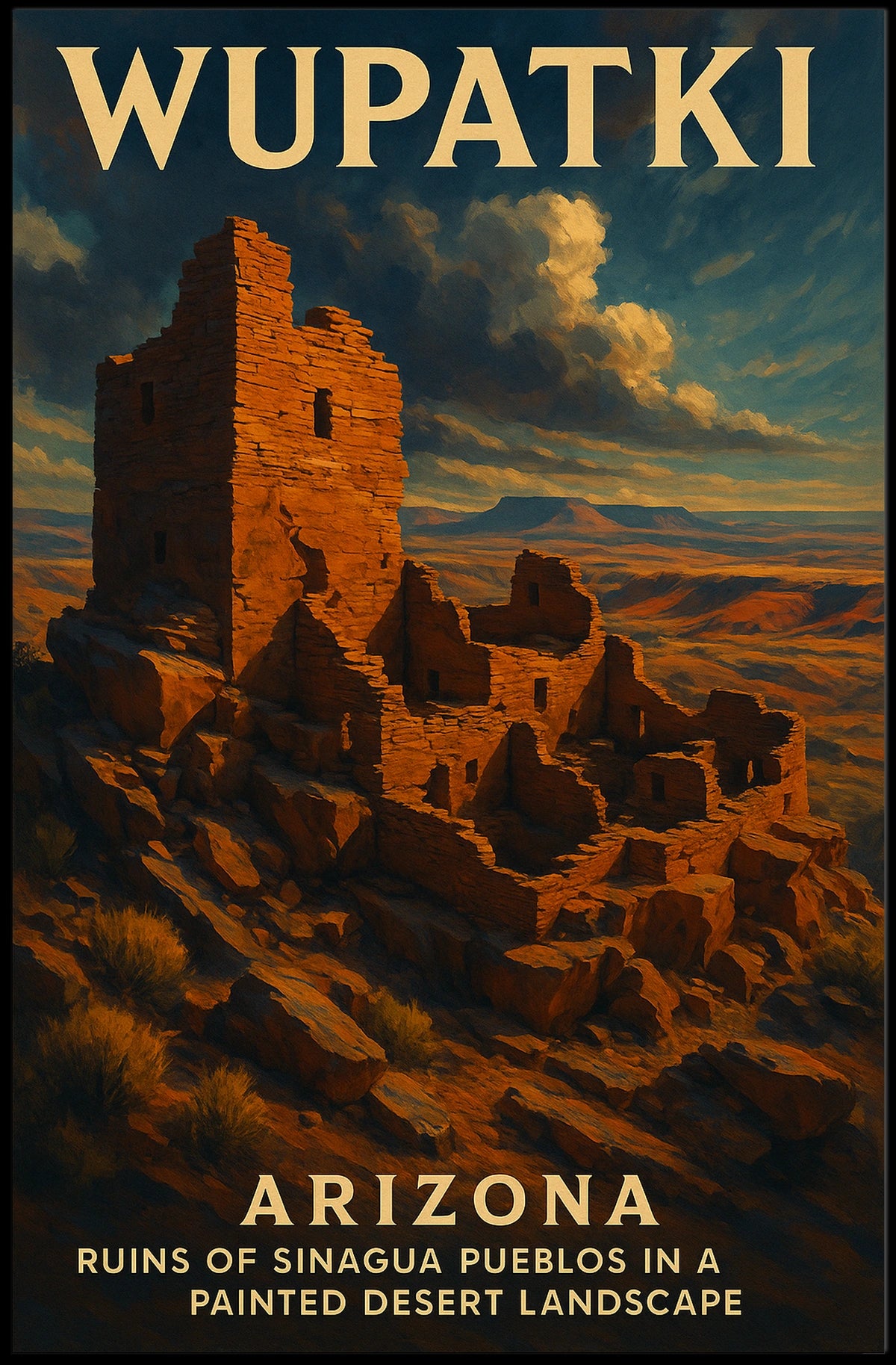 Wupatki Ruins In Arizona Poster