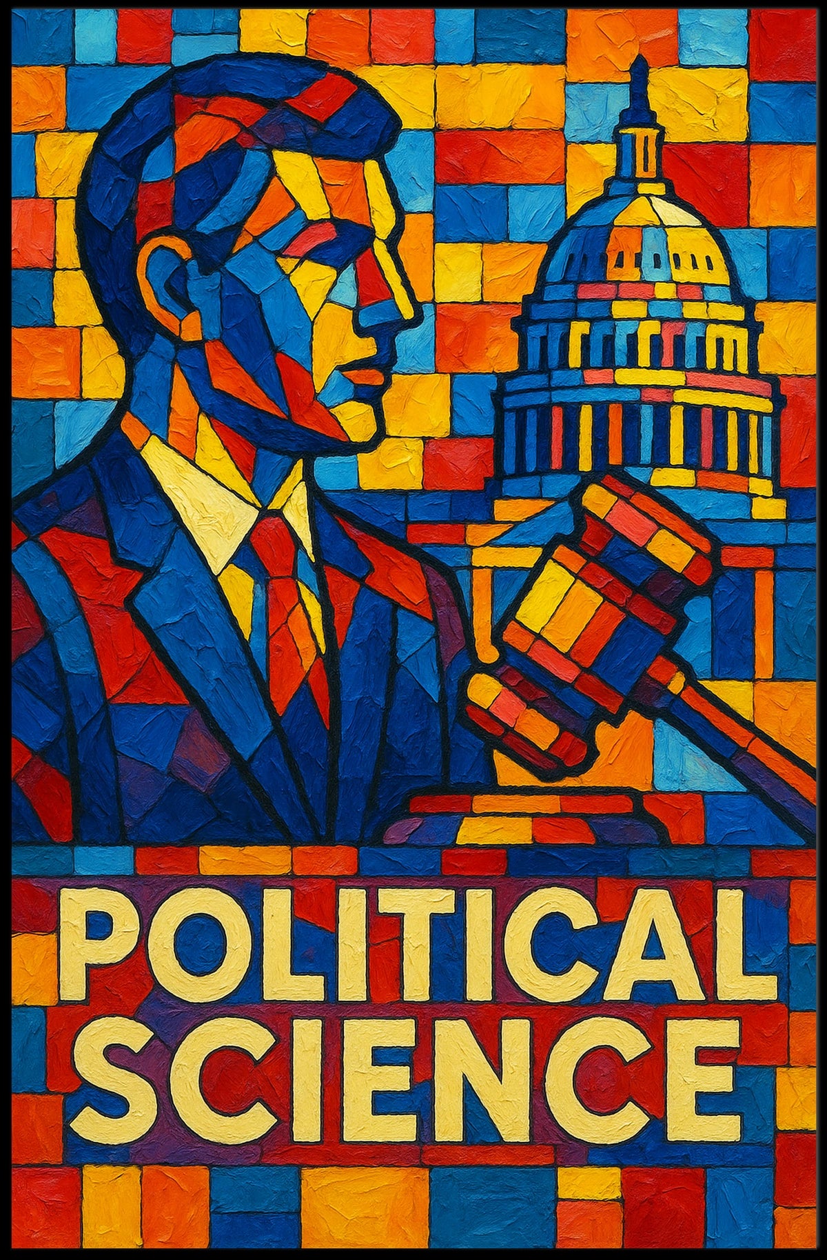 Political Science Mosaic Poster