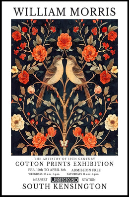 William Morris Exhibition Poster: Cultural or Heritage Poster