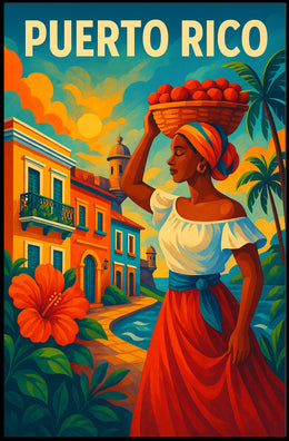 Puerto Rico Vibrant Heritage Poster