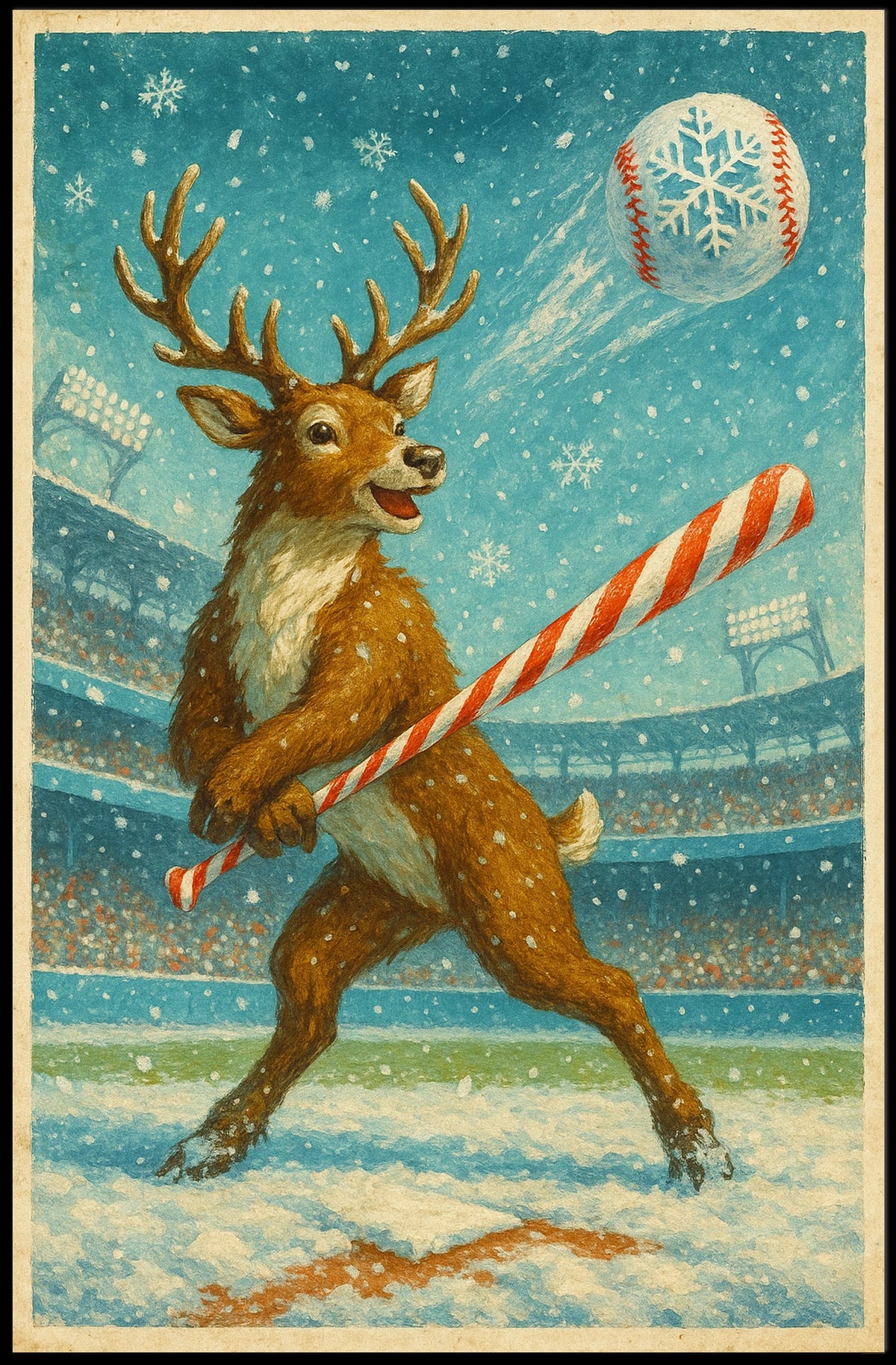 Winter Wonderland Baseball Poster