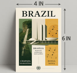 Brazil Modernist Harmony Poster PosterGoat
