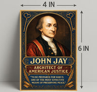 John Jay Architect of American Justice Poster PosterGoat