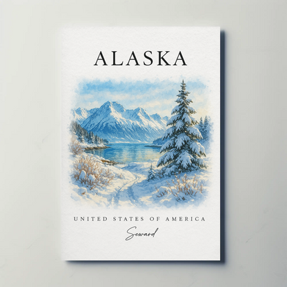 Alaska, Anchorage Signature Series Vintage Travel Poster