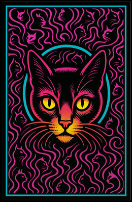 Mystical Cat Art Poster
