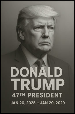 Donald Trump 47th President Poster