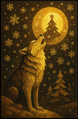 Howling at the Winter Moon Poster