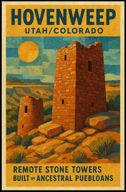 Hovenweep Ancient Stone Towers Poster