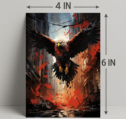 The Majestic Eagle In Urban Chaos Poster PosterGoat