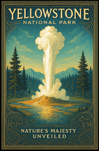 Yellowstone National Park Nature's Majesty Unveiled Poster