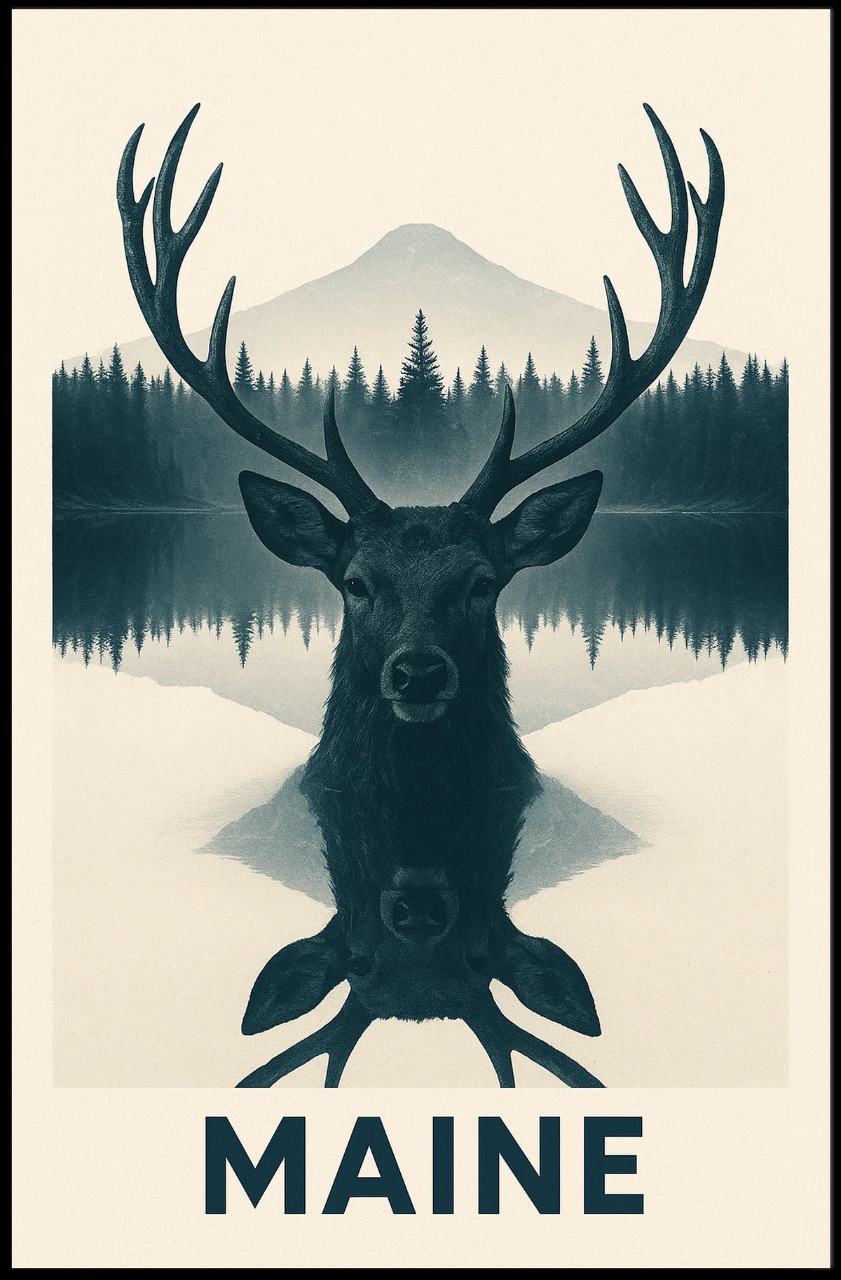 Maine Wilderness Poster
