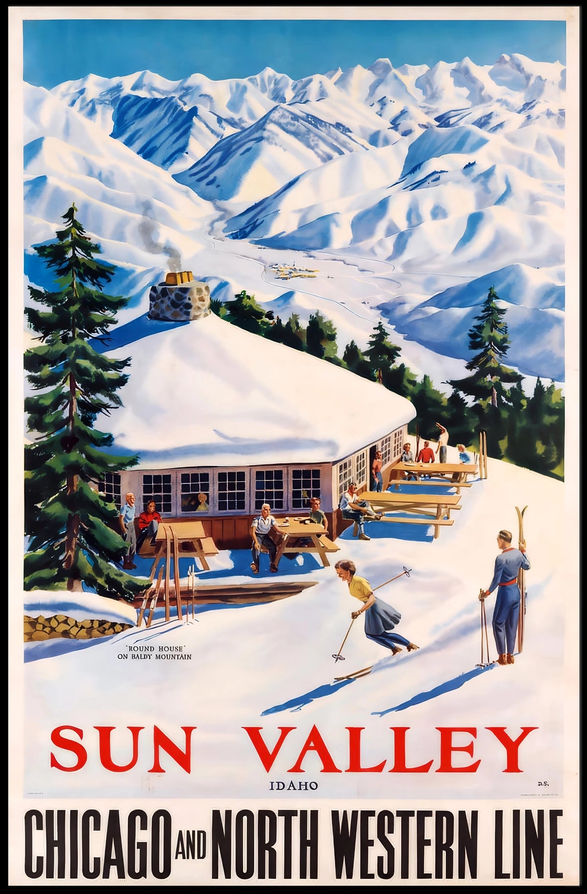 Sun Valley, Idaho Chicago And North Poster