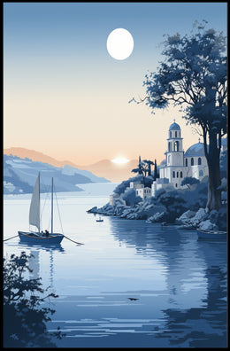 Tranquil Coastal Evening Poster PosterGoat