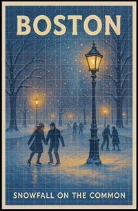 Snowfall On The Common Poster