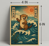 Otters Ocean Adventure Poster PosterGoat