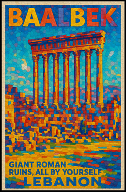 Baalbek Explore The Ancient Ruins Poster