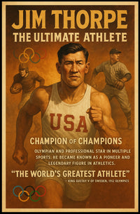 The Ultimate Athlete Tribute Jim Thorpe Poster