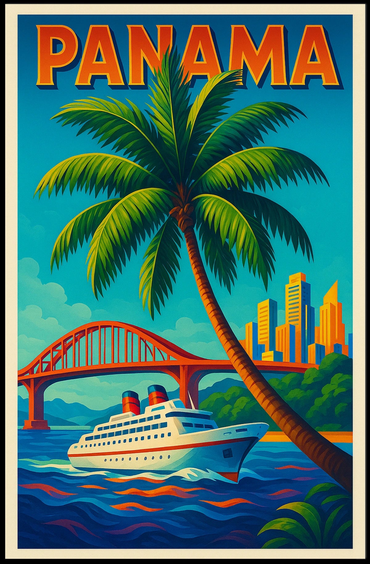 Panama Travel Poster