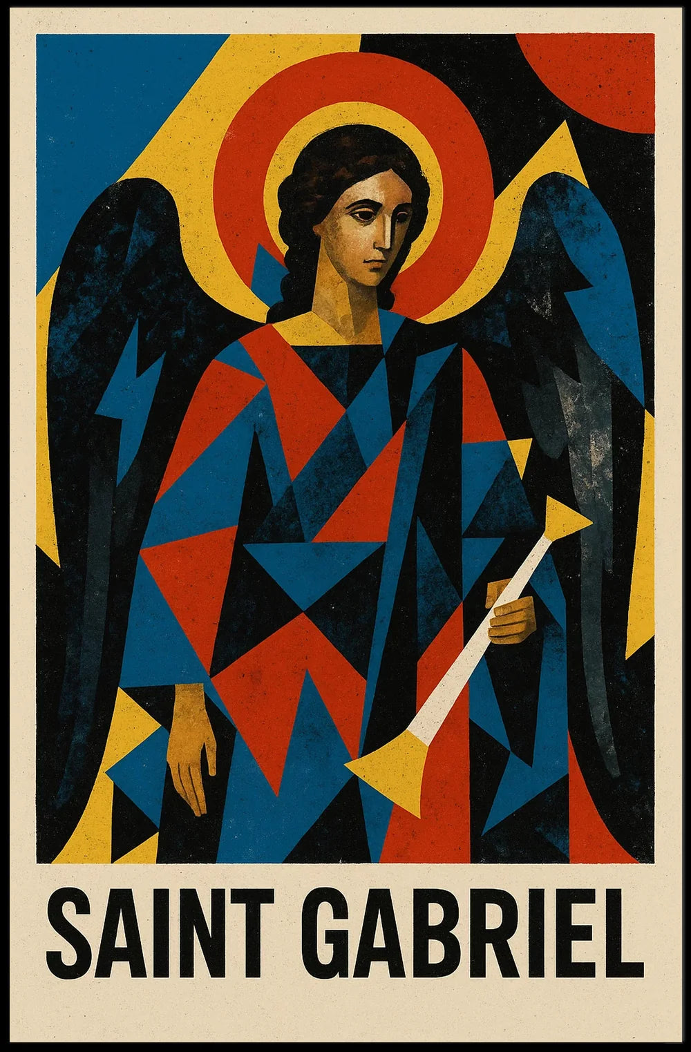 Saint Gabriel Religious Iconography Art Poster
