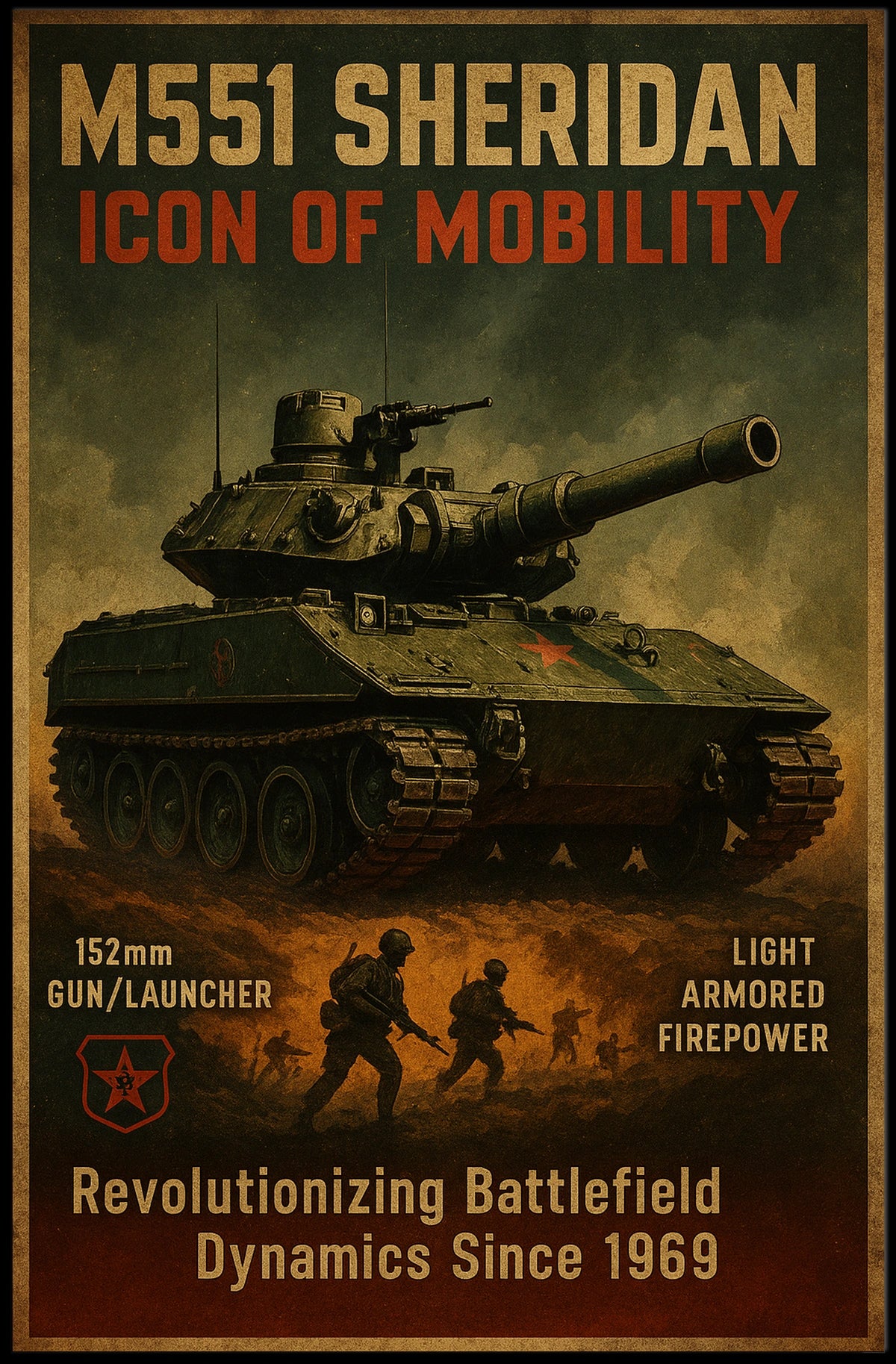 M551 Sheridan Icon Of Mobility Poster