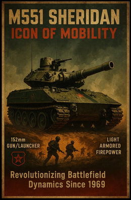 M551 Sheridan Icon Of Mobility Poster
