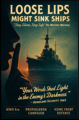 Loose Lips Might Sink Ships Poster