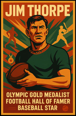 Celebrating Jim Thorpe Legendary Athlete Jim Thorpe Poster