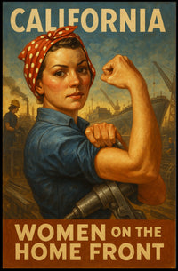 California Women On The Home Front Poster