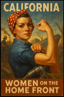 California Women On The Home Front Poster
