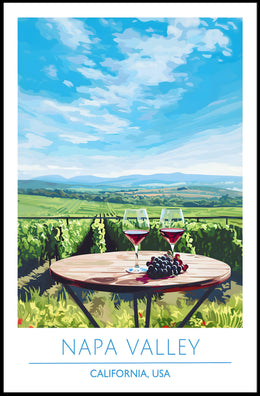 Napa Valley Wine Country Travel Poster