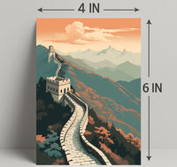 The Great Wall Of China A Majestic Poster