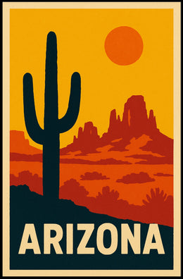 Arizona Desert Landscape Poster