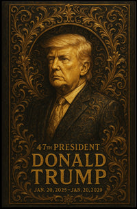 Resolute Majesty Donald Trump Portrait Poster
