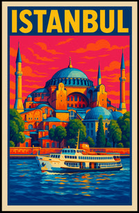 Istanbul A Vibrant Cityscape Poster