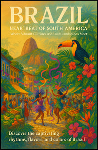 Brazil Heartbeat of South America Poster Art Print PosterGoat
