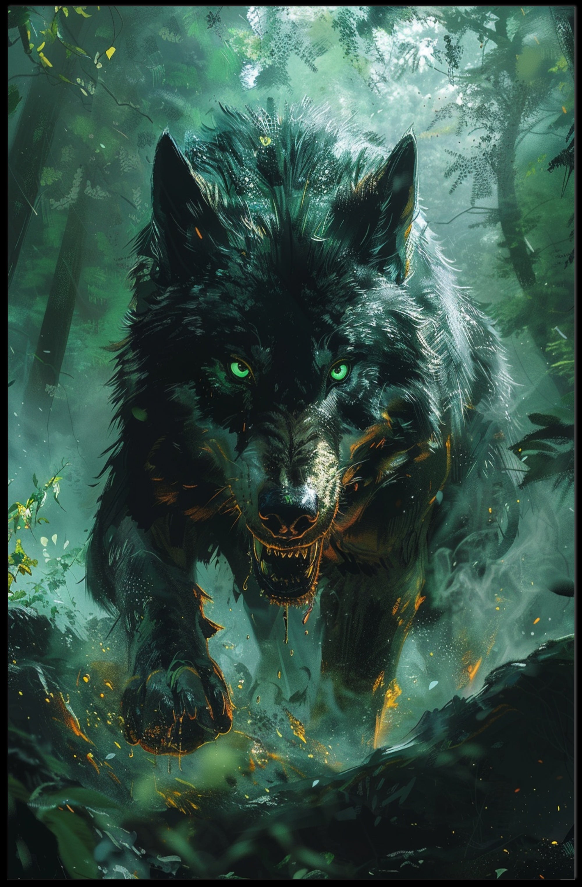 The Enigmatic Wolf Poster PosterGoat