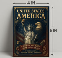 Land of the Free, Home of the Brave Poster PosterGoat