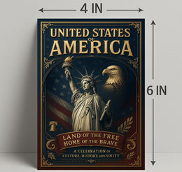 Land of the Free, Home of the Brave Poster PosterGoat
