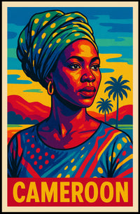 Cameroon Portrait Poster