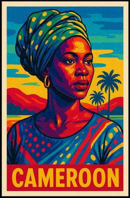 Cameroon Portrait Poster