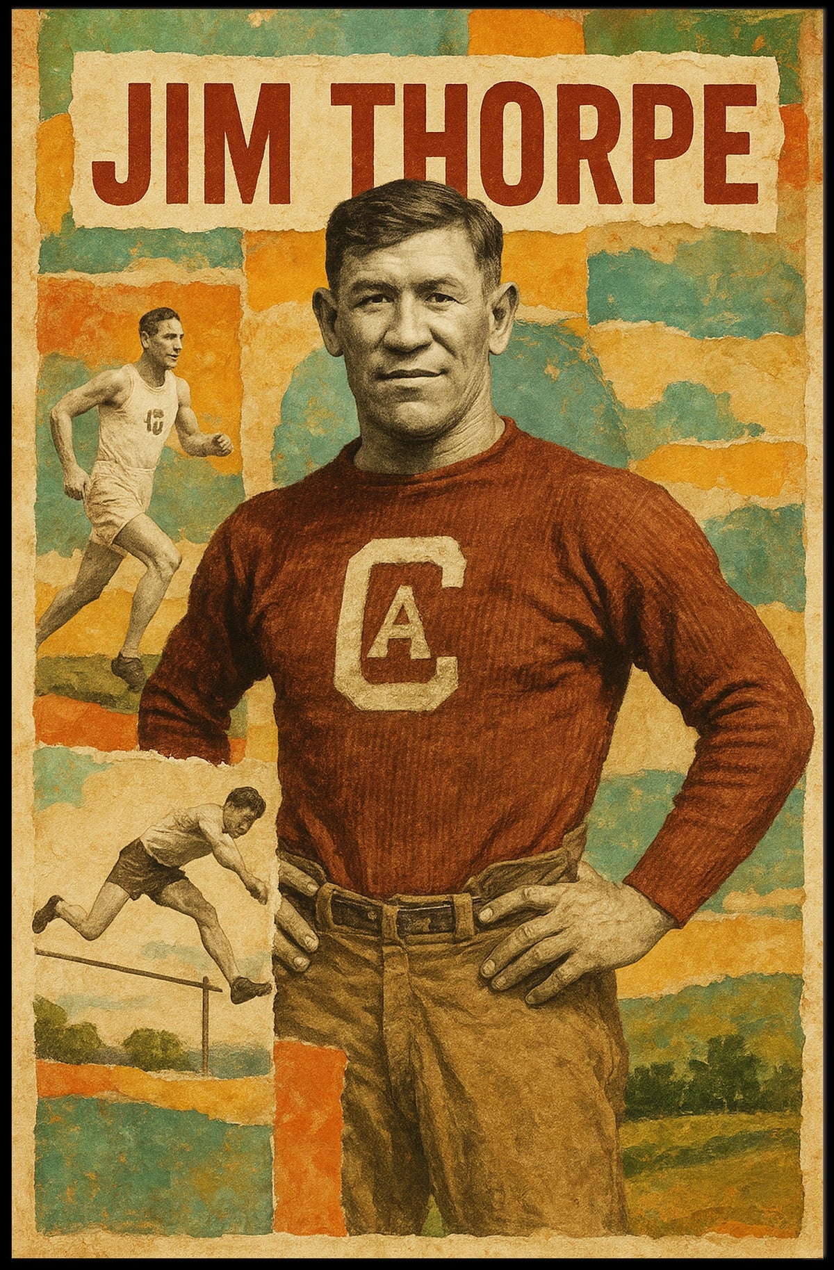 Jim Thorpe Athletic Legend Poster
