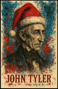 John Tyler 10th President of the United States Christmas SeriesPoster
