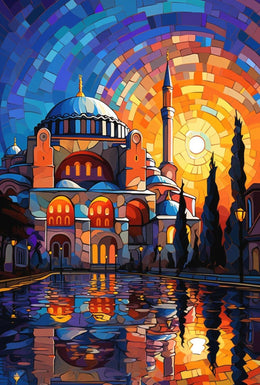 Hagia Sophia Mosaic Reflection Cultural or Heritage Poster