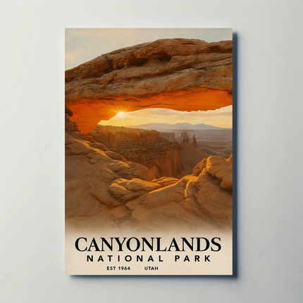 Canyonlands National Park Majestic Arch Adventure Travel Poster