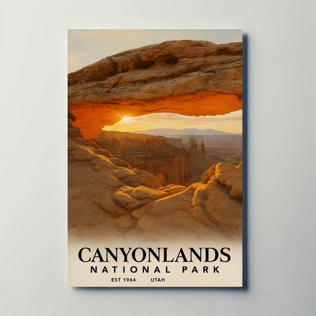 Canyonlands National Park Majestic Arch Adventure Travel Poster