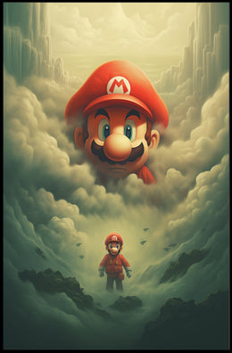 Mario In The Clouds Poster