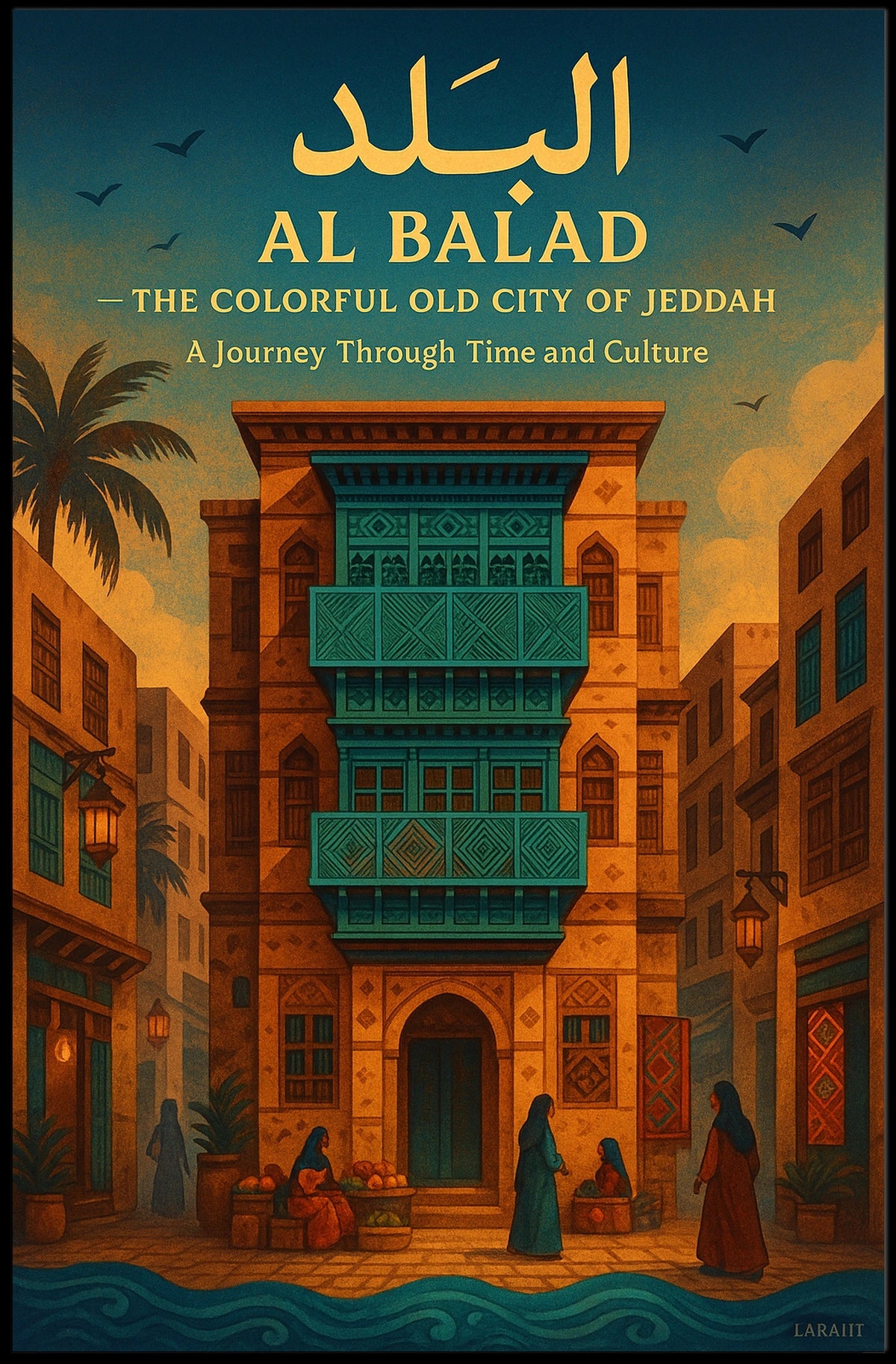 Al Balad The Colorful Old City Of Poster