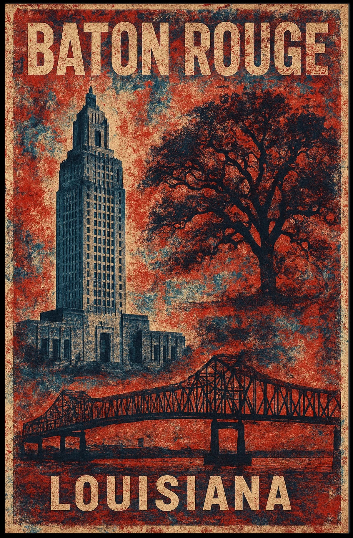 Baton Rouge, Louisiana Poster